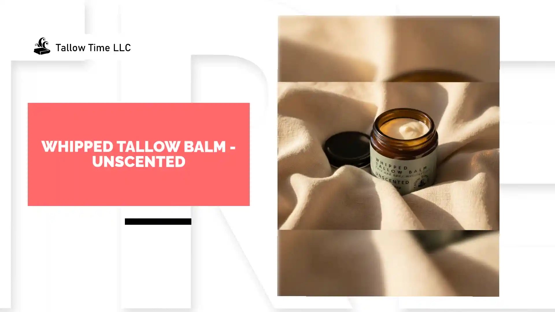 Whipped Tallow Balm - UNSCENTED by@Outfy